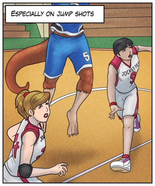 Narration bar: Especially on jump shots.