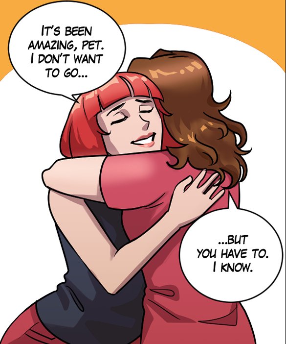 Sheila: “It’s been amazing, pet. I don’t want to go…” Nickey: “…but you have to. I know.”